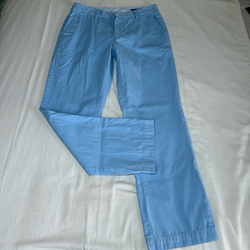 Vineyard Vines Pant Mens 30x30 Blue Cotton Chino Stretch Preppy Classic Business